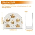 thumbnail image 5 of JSTEL Gold Crown Napkin Holder for Table Cocktail Farmhouse, 2pcs Paper Napkins Dispenser for Home Kitchen Coffee Shop Dining Room Decor, 5 of 9