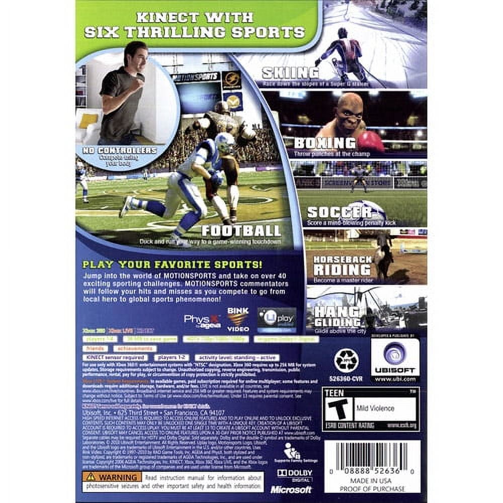 MotionSports: Play For Real [Kinect] | Microsoft Xbox 360 | 2010 | Tested