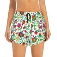 thumbnail image 4 of Lsque Paisley Printed Women's Running Shorts with Liner Pockets,Elastic Quick Dry Workout Athletic Gym Yoga Shorts,Womens High Waist Shorts-X-Large, 4 of 9
