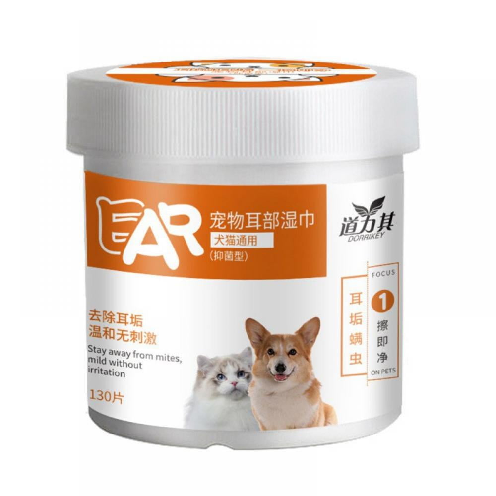 Pet Grooming Wipes Hypoallergenic Ear Cleaning Pad For Dogs Cats 