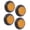 4x Amber, variant on 10 PC 2" Round LED Light Side Marker Clearance [13 LEDs] [Rubber Grommet + Removable 2 Wire Pigtail Plug] [IP 67] for Trailers RV's Trucks Off Road- 10 Red Lights