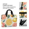 thumbnail image 4 of FORMRS 16" Laptop Bag Carrying Sleeve Case with Handle Travel Shoulder Briefcase, Candy Lemon Slices, 4 of 8