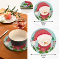 thumbnail image 3 of FREEAMG Christmas Cute Snowman Heat Resistant Trivets Potholders 2PCS,Round Cotton Weave Handmade Pot Holder, Non-Slip Hot Mats Kitchen Dining Plate Mat, 3 of 7