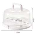thumbnail image 2 of Cake Carrier Cupcake Storage Containers Holder  Portable Plastic Cake Box with Locking Lid and Handle  Dessert Container Cover Case Food Holder(Pink), 2 of 5