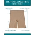 thumbnail image 5 of Vanity Fair Radiant Women's Seamless Slip Shorts, Breathable Smoothing Shapewear Shorts for Under Dresses and Skirts, Sizes S–3XL, 5 of 9