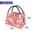thumbnail image 2 of Yiaed Plus Cross Print Lunch box lunch bag Portable Insulated Lunch Box for Women Men Cooler Tote Bag with Front Pocket for Work Picnic Travel, 2 of 6