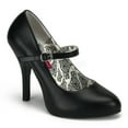 thumbnail image 2 of Bordello TEMPT-35 - 4 1/2" Heel Buckle Strap Maryjane W/Concealed Pf-Blk Pat-9, 2 of 4