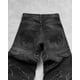 thumbnail image 5 of Pantalones vaqueros holgados negros retro Y2k para hombre, estilo hip hop, punk, con bordes sin rematar, bordados, pantalones vaqueros de cintura alta con diseño vintage de patchwork, 5 of 5