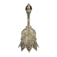 thumbnail image 4 of Campana de mano decorativa, campana de cena, patrón de loto, decoración del hogar, artesanías versátiles, adorno colgante Retro para aula, restaurante Bronce, 4 of 8