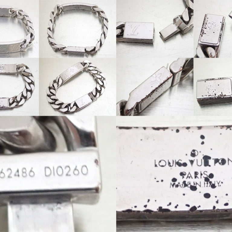 LV Silver Monogram Bracelet  Monogram bracelet, Silver monogram