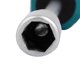 thumbnail image 2 of Tuerca hexagonal de 11 mm, llave de vaso, destornillador, herramienta manual, negro y verde, 2 of 2