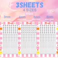 thumbnail image 2 of Gemas faciales nooepc 660 piezas de strass autoadhesivos de 3-6 mm, 2 of 9