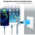 thumbnail image 5 of Charger Block,USB Wall Charger Adapter Plug,HopePow 5V/3.1A/3PACK Three Ports Wall Charger Block Fast Charging Block Android Phone Charger Block Brick for iPhone Wall Charger,Multicolor, 5 of 7