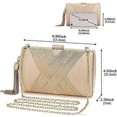 thumbnail image 2 of Women Clutch Bag Evening Bag Fringed,lady Party Wedding Clutch Purse Chaingreen, 2 of 5