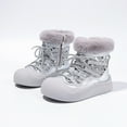 thumbnail image 2 of Boys Snow Boots Winter Waterproof Resistant Cold Weather Shoes Silver 10 Y-10.5 Y, 2 of 7