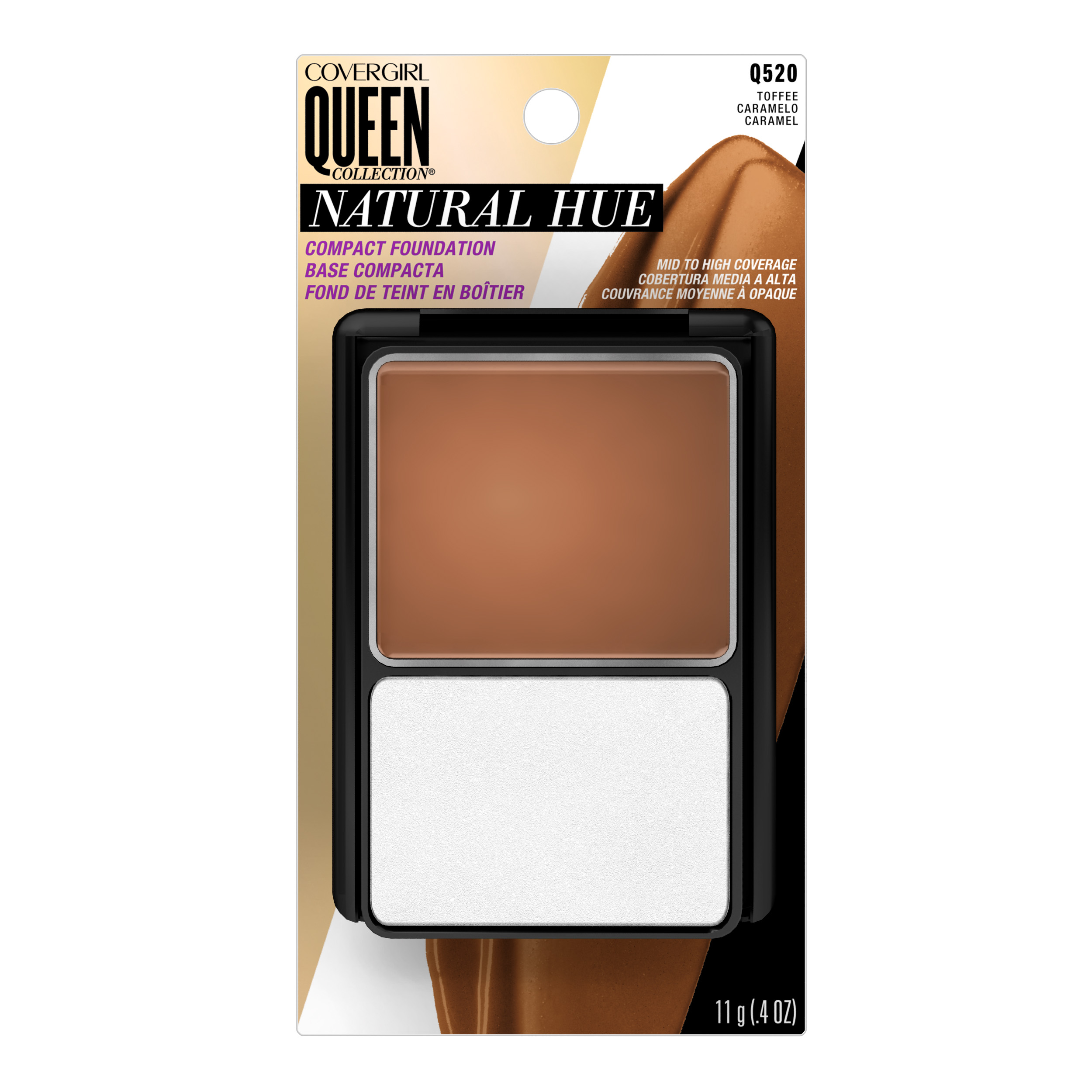 COVERGIRL Queen Natural Hue Compact Foundation, Toffee - image 3 of 4