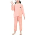 thumbnail image 5 of Kids Sets Modal Crewneck Pretty Printed Sweatshirts and Pant Homewear 2 Piece Sets for Boys Girls,7 Years, 5 of 7