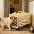 thumbnail image 4 of Foldable Large Soft Sided Pet Carrier for Travel and Airline, Portable Dog Cat Crate with Car Safety Strap Loops, Airline Approved Kennel with Carry Handles for Easy Transport, 4 of 5