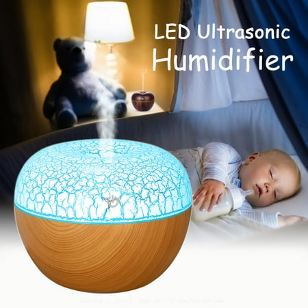 130ML USB Ultrasonic Essential Oil Diffuser Fragrant Oil Vaporizer Humidifier A romatherapy Purifier 7 LED Color Changing Lamps & Auto-Off Safety