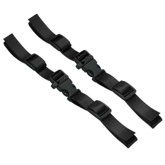 Uxcell Backpack Belt Strap, 2 Pack Nylon Webbing Adjustable Replacement Waist Strap with Quick Release Buckle, Black