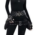 thumbnail image 4 of Riñonera de cuero Sunnimix Steampunk para mujer Bolso de muslo gótico, 4 of 7