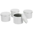 thumbnail image 2 of 4pcs Round Aluminum Refillable Jar Aluminum Tea Container Candle DIY Aluminum Box, 2 of 7