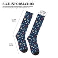thumbnail image 2 of Lsque Sea Creatures Pattern Sport Compression Socks for Men & Women 15-20 mmHg Knee High Nurse Pregnant Running Medical and Travel Athletic, 2 of 6