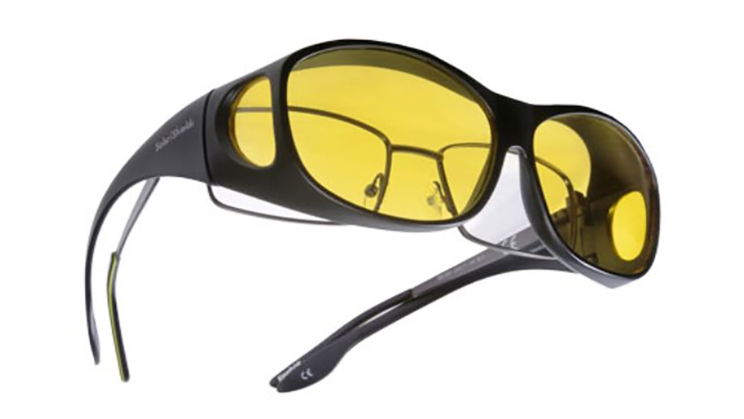 Solar Shield Dioptics Rectangle Black Sunglasses