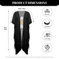 thumbnail image 6 of HELLHERO Loose Swim Coverup for Beach High Quality Fabrics Half Sleeve Swim Cover Up Daisy Pattern Design, 6 of 6
