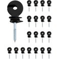 thumbnail image 1 of 20 ring insulators, fencing wire insulators, wire ring insulators, for ropes, wires and strands, 1 of 5