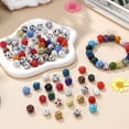 thumbnail image 3 of OUNONA 100 Pcs Perles Rondes en Strass Argile Polymère Multicolore pour Fabrication de Bijoux Collier Bracelet, 3 of 7
