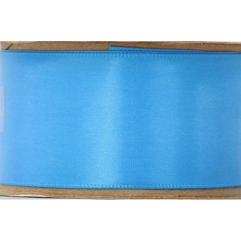 Offray Ribbon, Lagoon Blue 1 1/2 inch Single Face Satin