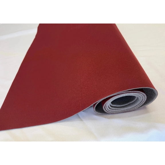 Burgundy Automotive Headliner Repair Fabric Foam Backed 3/16 Inch Thick By Yard