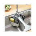thumbnail image 3 of 1pc Sink Sponge Holder Drain Basket Adjustable Button Type Sink Hanging Bag Kitchen Storage Organizer Rack For Kitchen Sink, Bath Faucet Storage Baske, 3 of 4