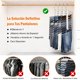 thumbnail image 3 of Perchas Multifuncionales Tipo S de 9 Niveles, Acero Inoxidable, Plegables y Antideslizantes, Ahorro de Espacio, Organizador para Pantalones, Faldas y Bufandas (2 Pack), 3 of 9