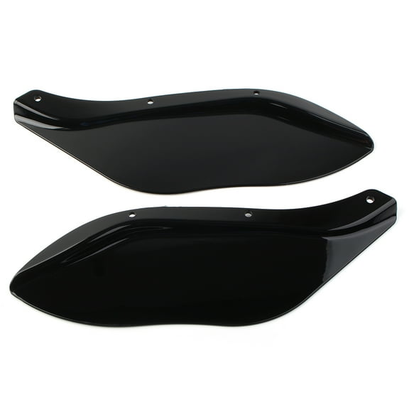 NS Pair Motorcycle Side Fairing Windshield Air Deflector Fit for Harley Street Electra Glide 1996-2013, Black
