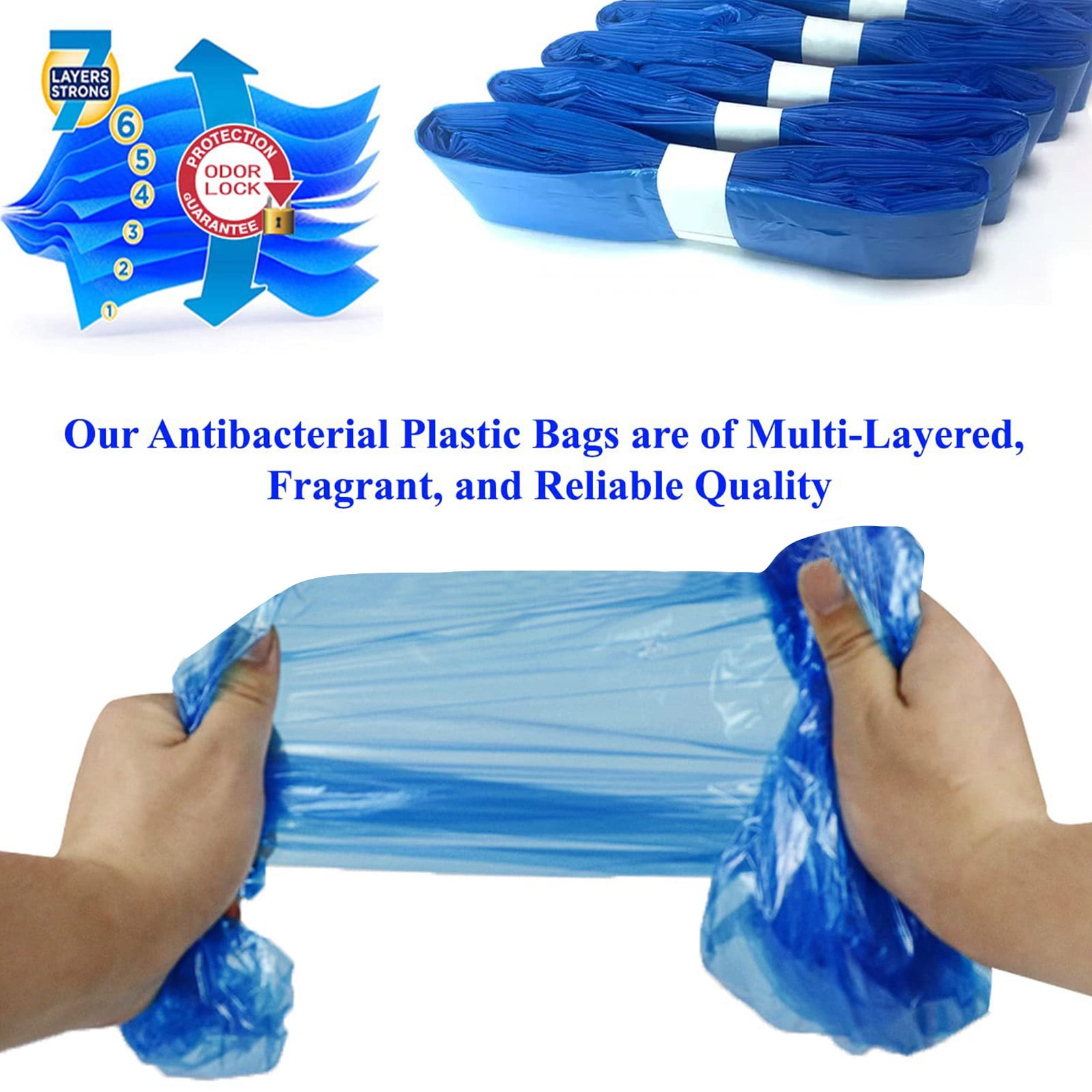 Upgrades Diaper Trash Refill Bags set Smell Blocking Layers Baby Diaper Pail Refill Cartridges Odor Sealing Bags 8pcs