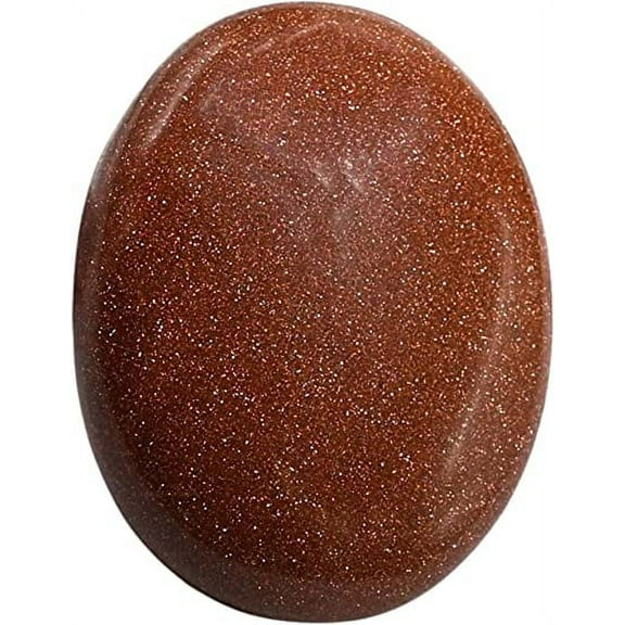 Red Goldstone Crystal Palm Stone