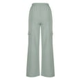 thumbnail image 5 of Wensltd Women High Waisted Cargo Pants Casual Wide Leg Trousers, 5 of 9