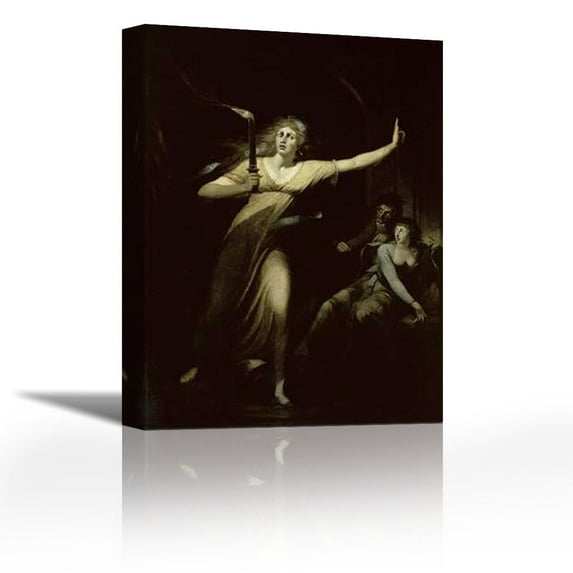 Lady Macbeth Sleepwalking - Contemporary Fine Art Giclee on Canvas Gallery Wrap - wall décor - Art painting - 26 x 36 Inch - Ready to Hang