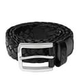 thumbnail image 2 of Falari Black Men's Braided Belt 100% Genuine Leather 35mm Strap 9005, 2 of 7