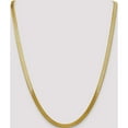 thumbnail image 2 of 14K Yellow Gold 5mm Silky Herringbone Chain (24 X 5) Made In Dominican Republic slk050-24, 2 of 5