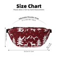 thumbnail image 3 of Naloa Christmas Buffalo Plaid Print Running Belts for Men Women,Running Fanny Pack with 2-Zipper Pockets,Waterproof Waist Pack for Travel Hiking Running Outdoor Sports, 3 of 8