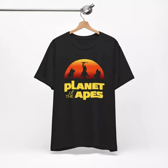 Planet Of The Apes Sunset T-shirt, Cult Sci-Fi Retro Vintage Design 1968
