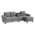 Walsunny Convertible Sectional Sofa L Shaped Couch with Storage Chaise