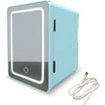 thumbnail image 1 of Mini Refrigerador Bluelander con Espejo LED, Capacidad de 4L, Estante Extraíble, Azul, 1 of 5