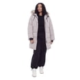 thumbnail image 4 of Alpine North, Aulavik Plus - Women's Vegan Down Recycled Mid-length Hooded Parka Coat (Plus Size) - Water Repellent, Windproof, Insulated Winter Jacket with Faux Fur, 4 of 7