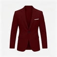 thumbnail image 5 of LODIENY Mens Suit Jackets One Button Slim Fit Blazers Casual Notched Lapel Collar Coat Sport Coats Blazer with Pockets for Wedding Business Party Wine XS, 5 of 6