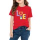 thumbnail image 4 of Blusas y camisas de manga corta con cuello redondo para niños y niñas, camisetas gráficas de manga corta, blusas con estampados bonitos para la temporada escolar., 4 of 9