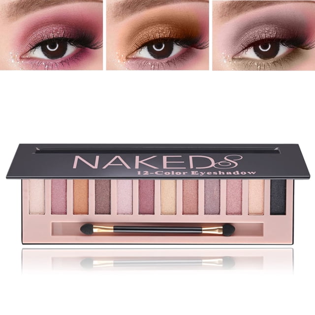 Paleta de sombras de ojos BKPPLZP Pearl 12 colores a prueba de agua